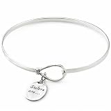 Bridge Jewelry Sister Tag Bracelet - Silver