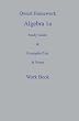 Qwest Homework Algebra I: A Study Guide and Example/Test and Note Workbook