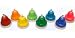 Musical Instruments Rainbow Colored Desk Bells For Children - 8 Note Set - Re...