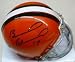 Braylon Edwards Autographed Cleveland Browns Mini Football Helmet