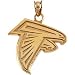 14k Yellow Gold Atlanta Falcons Pendant 18.25x2mm