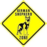 GERMAN SHEPHERD ZONE police dog pet sign