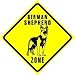 GERMAN SHEPHERD ZONE police dog pet sign