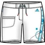 Top Adidas Hot Pant Bikini Hose/ Shorty f&uuml;r Damen - Topmodisch mit Logoprint. - Adidas