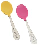 NUK Gerber Graduates Soft Bite Spoon For Toddler, BPA Free, 2 Pack, Colors May Vary