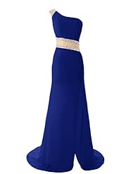 One Shoulder Backless Sequined Beaded Mermaid Evening Dress/Bridesmaid Dress/Prom Dress 