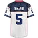 Trent Edwards Jersey: Reebok White Replica #5 Buffalo Bills Jersey - X-Large