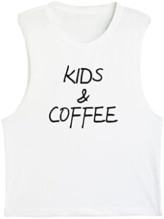 BIKERTANK MUSCLE TEE UNISEX - Kids And Coffee - Parenting Quote - Family Life