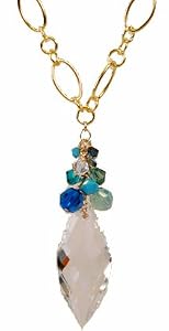 Gold Blues Navette Necklace
