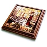 Beautiful Elf Autumn Fantasy - 8x8 Trivet With 6x6 Ceramic Tile