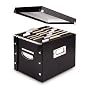 Snap-N-Store  Snap Together File Box, Letter , 9.75 Height x 12.375 Depth x 15 Width Inches, Glossy Black (SNS01533)