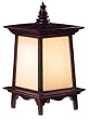 Unique Novelty Lighting Great Graduation Gift Ideas - 18" Puggi Thai Style Square Wood Lantern Table Lamp