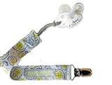 BooginHead PaciGrip Pacifier Holder, Saucy Silver
