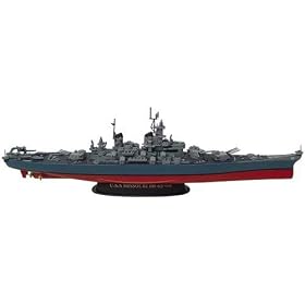1 700 Die-Cast Battleship U.S.S. Missouri by Gear Box
