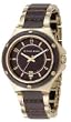 Michael Kors #MK5169 Women's Stainless Steel/Leather Combo Wood Bezel Watch