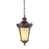 IMAGE OF Royce Lighting RLC2231ES/2-21 Outdoor 16 1/4 inch Convertible Lantern Grecian Bronze with Cream Snow Globe
