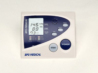 SFO Talking Fully Automatic Arm Blood Pressure Monitor, Pulse Rate, Hypertension Indicator, Free TrackMyBP Software SFO Talking Fully Automatic Arm Blood Pressure Monitor, Pulse Rate, Hypertension Indicator, Free TrackMyBP Software