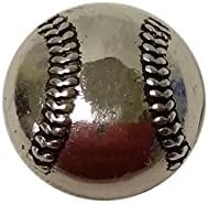 Snap Charming Silver Baseball Interchangeable Jewelry Snap Button Accessory