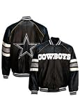 Dallas Cowboys Full Zip color blocked Leather jacket