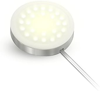 XYZER Single Pack Ultra-Thin LED Under Cabinet Light Using for Additional Fitting of XUC003 Kit, Warm White, 8.2ft Power Cord, Silver Color, Surface Mounting and Easy to Install