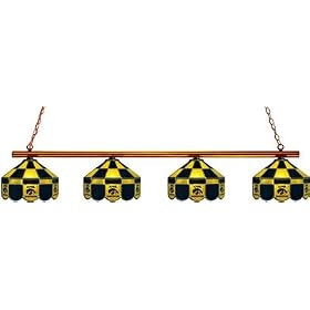 NCAA Iowa Hawkeyes 4-Light Executive Game Table Lamp