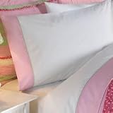 Annas Ruffle Pink Twin Sheet Set by Pem America