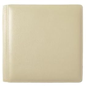 St. Tropez fine-grain bone leather #106 scrapbook album by Raika - 12x12