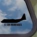 C-130 HERCULES Black Decal Military Soldier Window Sticker
