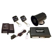 Megalarm - MEGA 3000RS - 4 Channel Car Alarm Security System With 5 Relays On Board And Remote Starter