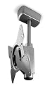 Vantage Point AX2ACL01-S Tilt Ceiling Mount for 20" to 42" Displays (Silver)
