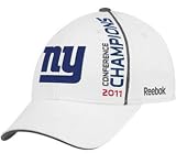 New York Giants NFC Champions Champs Go To Super Bowl XLVI Reebok Locker Room Hat Cap