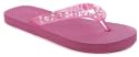 Platino "Hailey" Girls Toe Post Flip-flops With Jewels - Pink