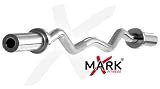 XMark Fitness Chrome Olympic Econo EZ Curl Bar (30mm, 47-Inch)
