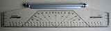 35cm 350mm Professional Metric Parallel Rolling Ruler - Technical Drawing Drafting Art Craft School Office