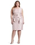 Jessica Howard Women's Plus-Size Loveable Angel Cap Sleeve Dress, Pink, 16W