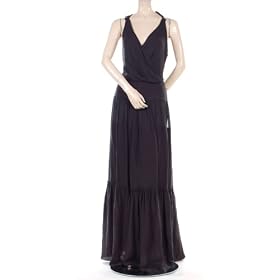 BCBG COLLECTION BLACK SILK CROCHET Ladies DRESS NEW 10