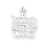 Sterling Silver Daddys Little Girl Charm