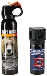 Bundle - Guard Alaska 9 oz. Bear Spray + 2 oz. Pepper Enforcement Maximum Strength Pepper Spray w/ 10% OC & Marker Dye