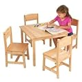 Kids Table and Chair Set - Farmhouse Table and Four Chairs - KidKraft Furniture - 21421