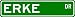 ERKE Street Sign ~ Personalized Family Lastname Sign ~ Gameroom, Basement, Garage Sign Novelty** ALUMINUM