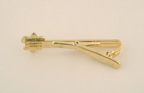 Gold Tone Mens Tie Bar Fleur De Lis Fleur-de-lys Tie Clip