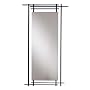 Open Frame Blackened Steel Mirror