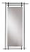 Open Frame Blackened Steel Mirror