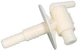 Camco 22223 RV 3/8 or 1/2 Drain Valve Barb with Flange