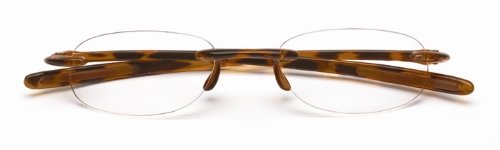 Scojo Gels Unisex Tube Readers Reading Glasses with FREE Coordinated Hard Case! -- Sunflower
