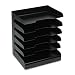 BUDDY PRODUCTS / BDY4064 / Letter Desk Tray Sorters, Six-Tier, Steel, Black / Sold as 1 EA