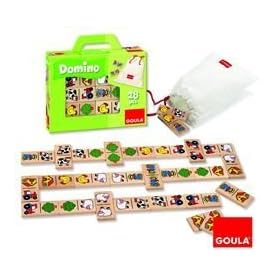 Goula 50267 Wooden Dominoes Farm