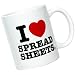 I Love Spreadsheets Mug