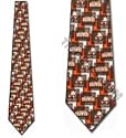 Cleveland Browns Neckties Print Silk Licensed Ties - NFL Football Sports Merchandise