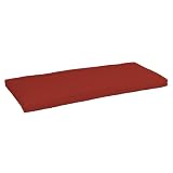 Strathwood Gibranta Hardwood 2-Seater Bench Polyester Cushion, Solid Red
